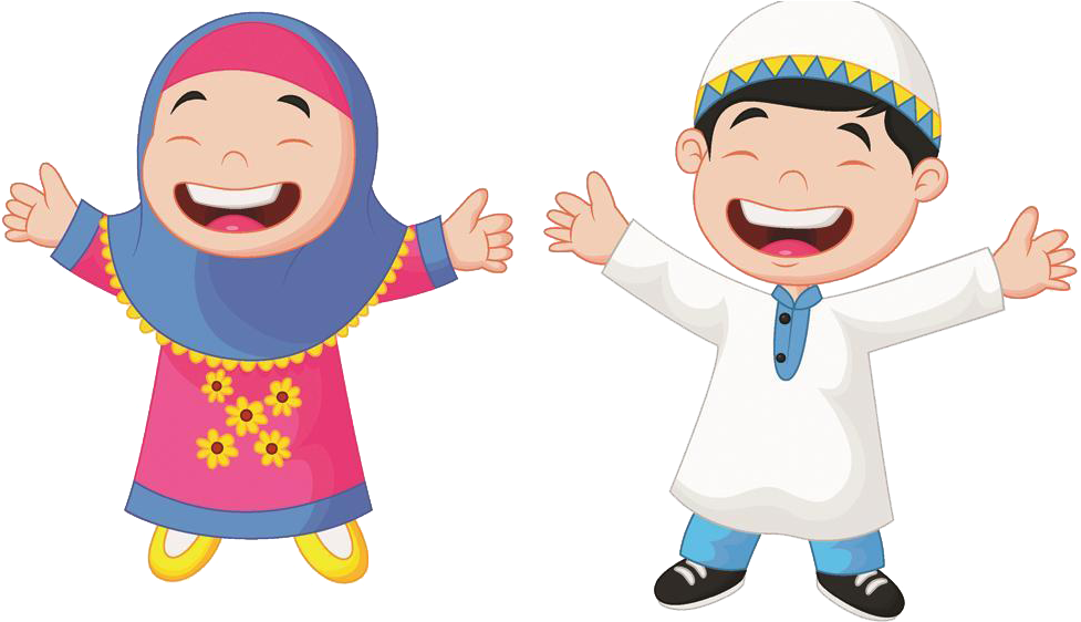 Muslim Cartoon Child Illustration Gambar  Kartun  Anak  